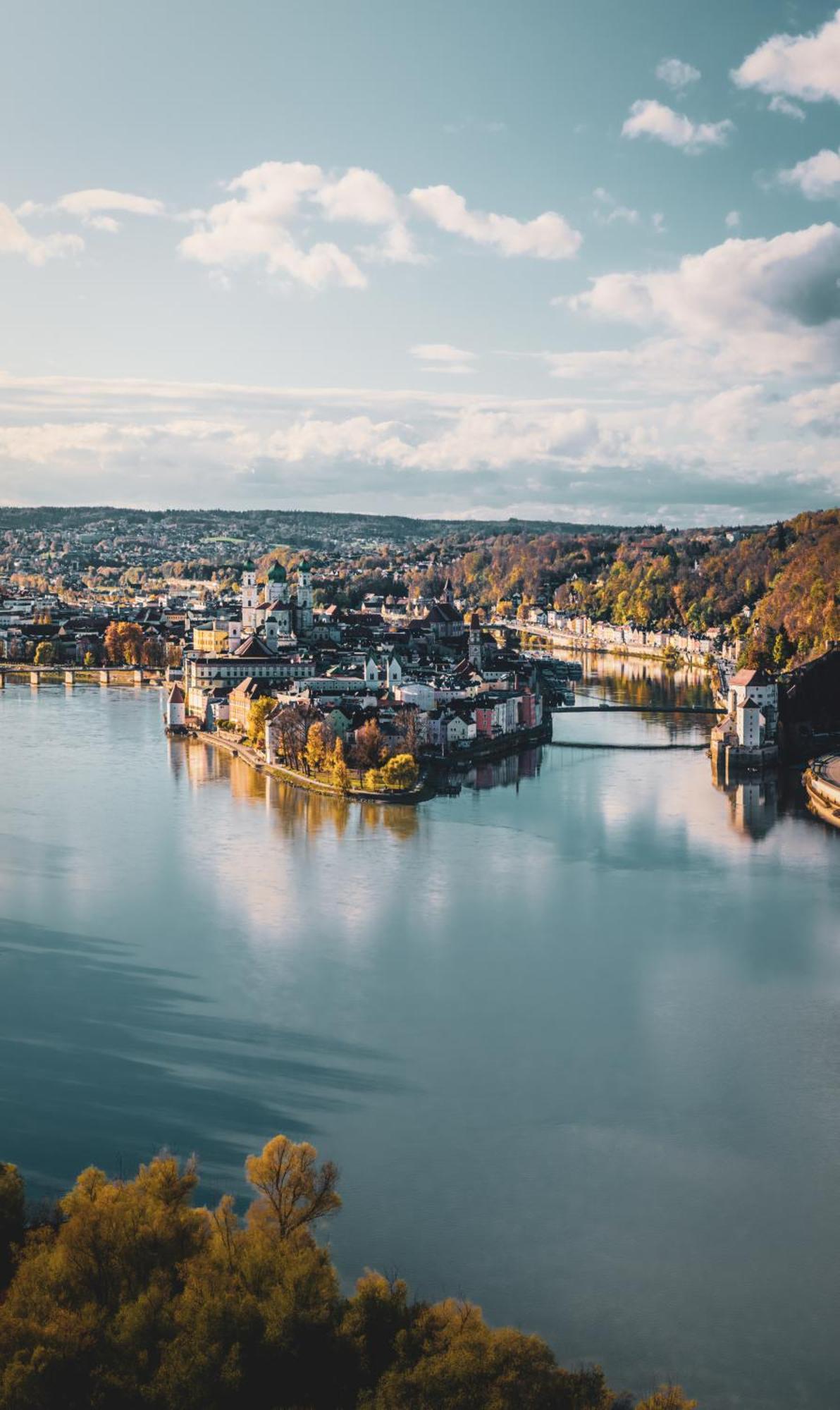Apartment Passau A - Parken, Stilvoll, Modern & Cozy Im Zentrum Von Passau Exteriör bild